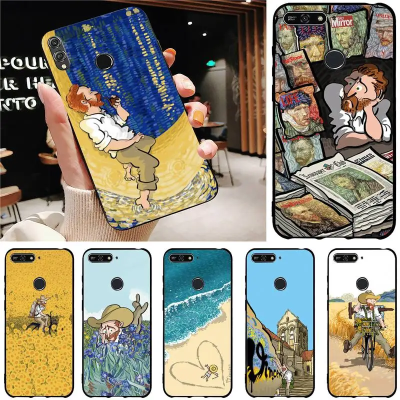 

Polaroid Landscape Painting Phone Case For Huawei Honor 8 X 9 10 20 V 30 Pro 10 20 Lite 7A 9lite Fundas Case
