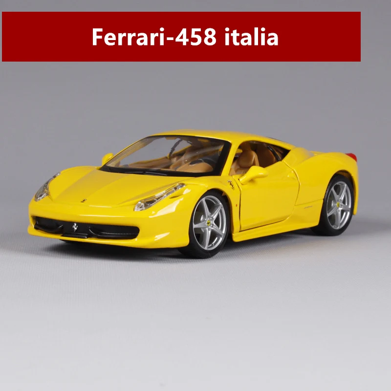 458 Bburago 1:24 Ferrari 599GTO модель автомобиля литье под давлением Металлическая Модель Детская игрушка бойфренд подарок имитация сплава автомобиль коллекция - Цвет: 458