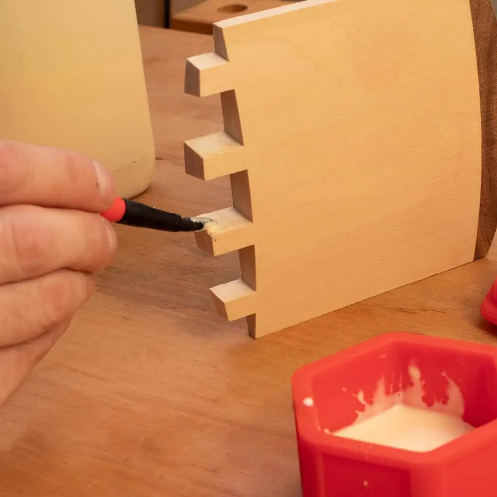 

Multi-purpose Sealing Lid /Glue Brush Holder With 3 Glue Brushes For Crafts Woodworking Accessories Kit