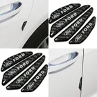 4 шт., автомобильные аксессуары из углеродного волокна для защиты от столкновений