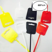 50pcs zip ties colored write wire cable label mark tag nylon self locking cable tie network cord wire strap marker cable ties