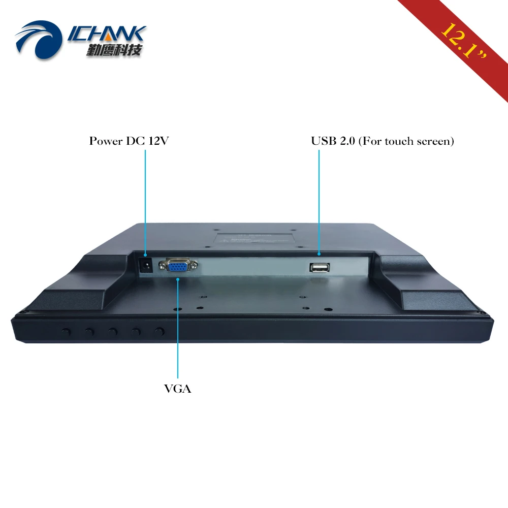 ZB120JC 271R/12 1 дюйма 800x600 4:3 VGA USB промышленный медицинский POS PC машина 4 провода