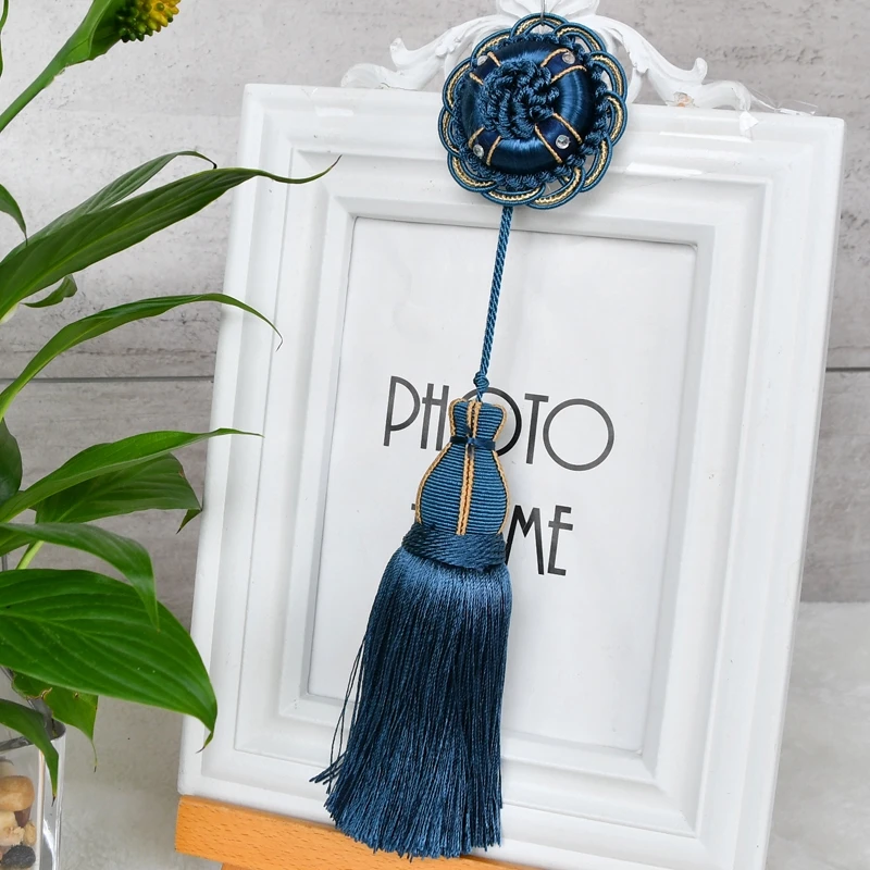 

1Pc Home Decoration Hanging Rope Silk Tassel Fringe Trim Garment Decoration for DIY Embellish Curtain Accessories