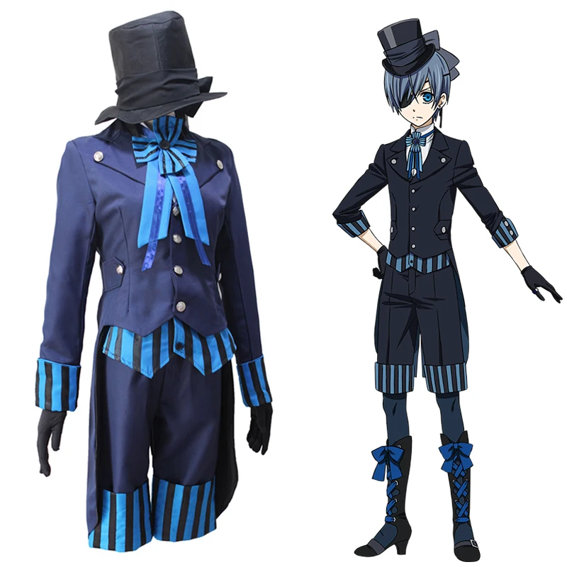 Новый костюм черного Батлера из книги Атлантика для косплея полный комплект