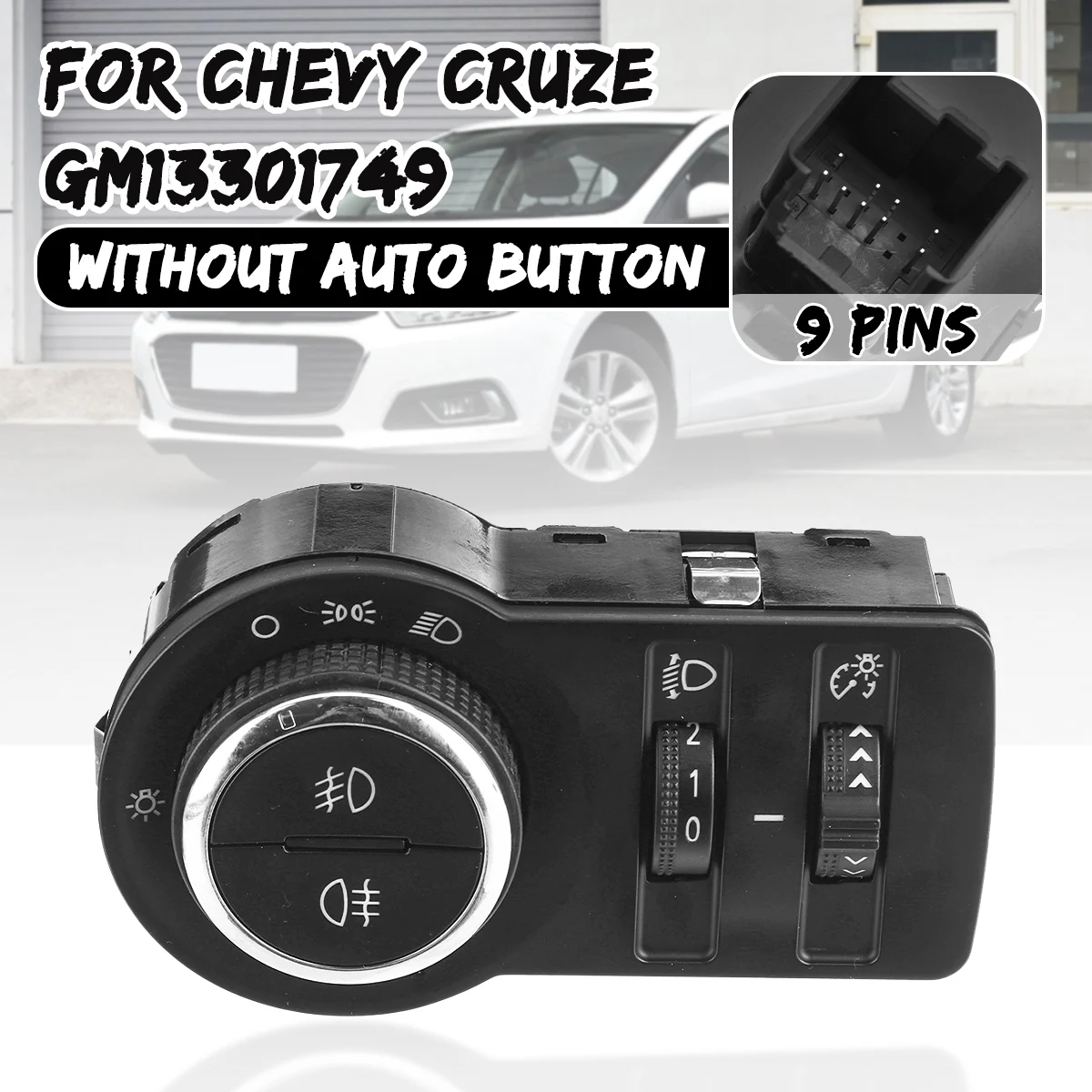 Кнопка переключения фар автомобильных противотуманных GM13301749 для Chevrolet For Chevy Cruze