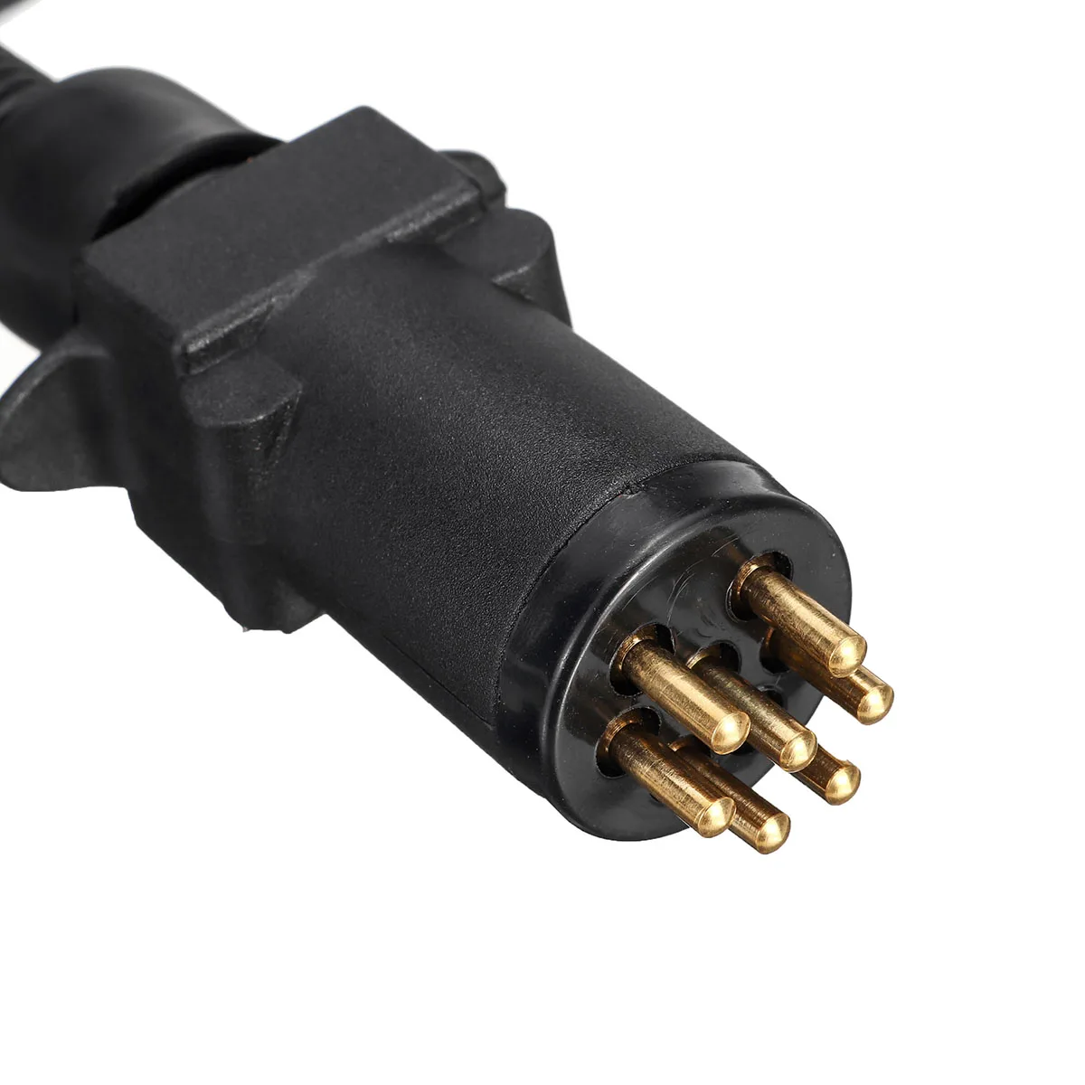 

Pop ABS Trailer Connector Plug Adaptor Connector Caravan Car Lorry Truck EU 7 Pin Round Plug To AU 7 Pin Oblate Plug