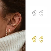 isueva hot sale gold filled earrings cute flower earcuff clips for women girls no fake piercing cartilage earring jewelry
