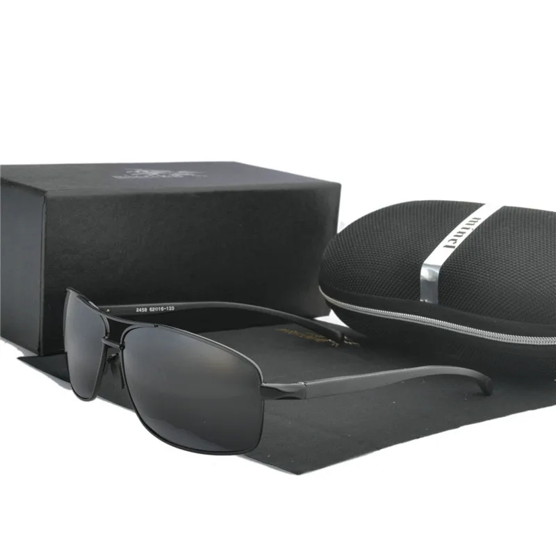 Мужские зеркальные очки FML поляризационные из алюминиево магниевого сплава с