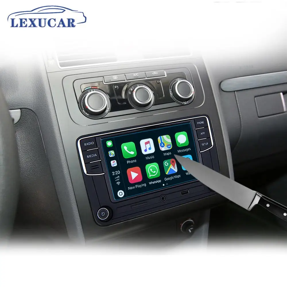 Закаленное стекло LEXUCAR защитная пленка для Volkswagen RCD330 PLUS 187A 187B 280B|Автомобильные