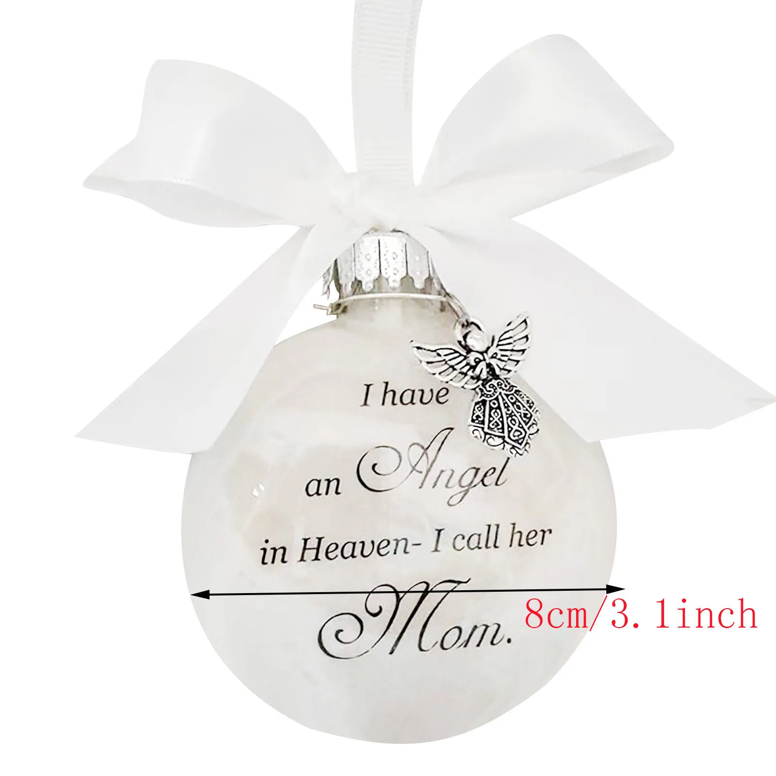 

Feather ball Angel In Memorial Ornament Hanging Sign Commemorative Decorations Decor Party Supplies Commemorative Decorations#4