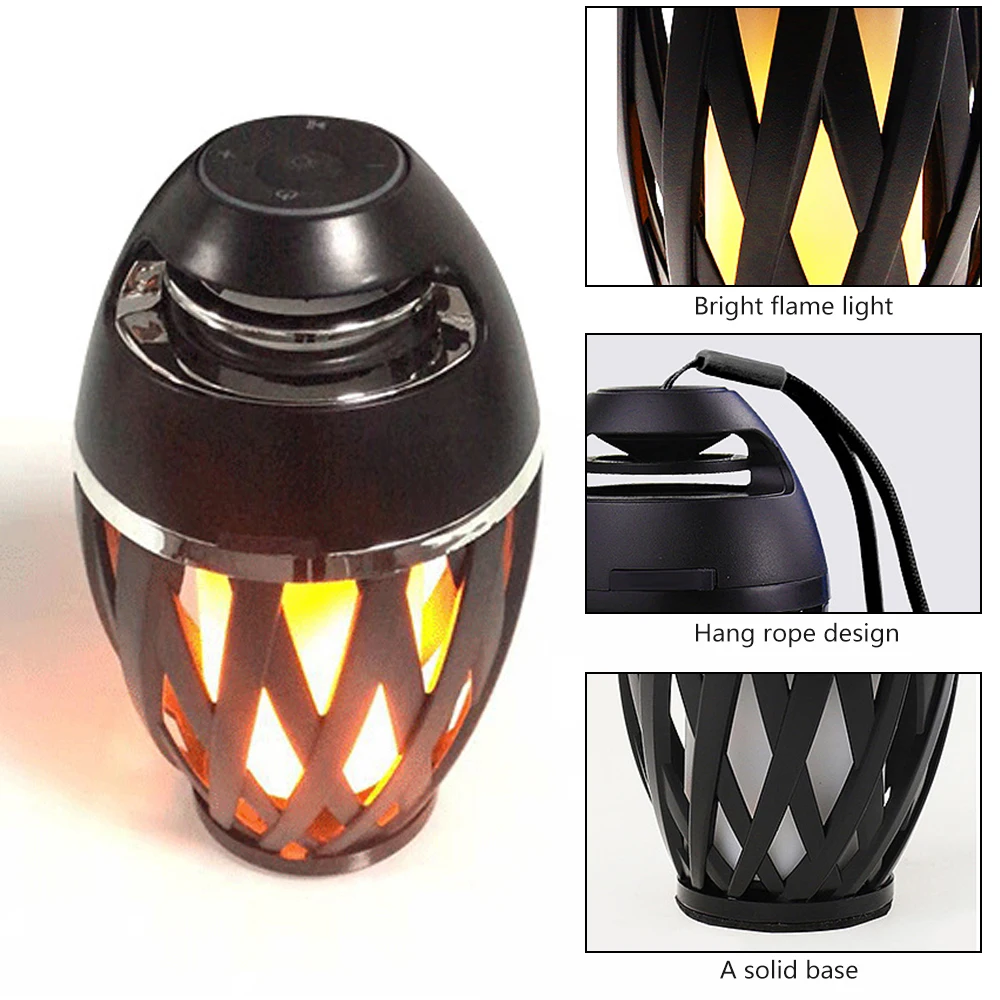 Светодиодный динамик с пламенем s динамик-фонарик стерео беспроводной