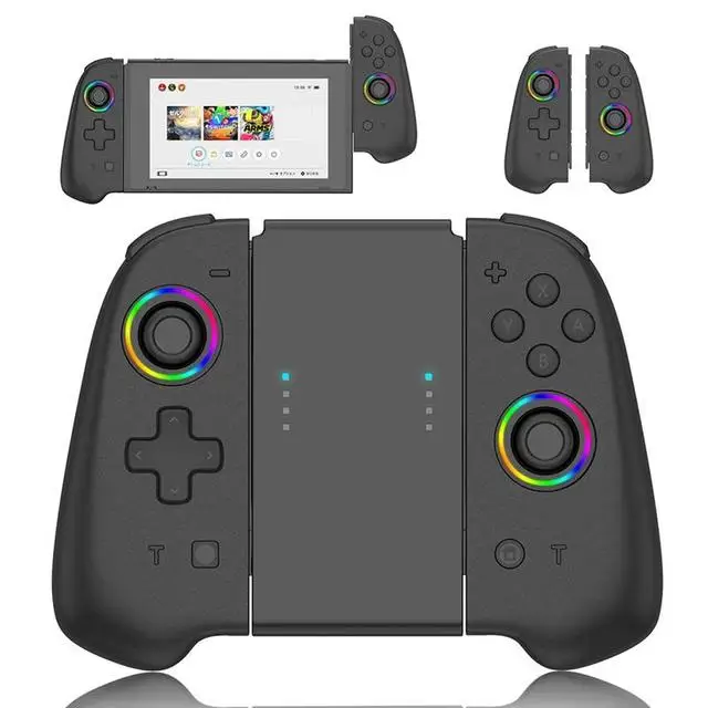 

For Switch OLED Wireless Gamepad NS Joy-com Bluetooth Controller With Colorful Lights Game Handle For Nintendo Switch joypad