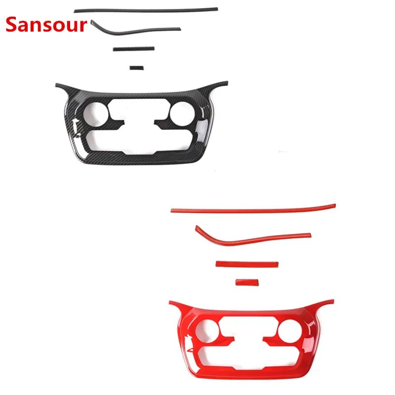 

Sansour Автомобильная интерьерная панель для приборной панели кондиционера Декоративные наклейки для Jeep Renegade 2018 автомобильные аксессуары Стайлинг