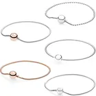 PDB 3 DIY ювелирные подарки маленькие отверстия эссенция серия браслет 100% Стерлинговое Серебро 925 пробы круглая Золотая цепочка порошок браслет