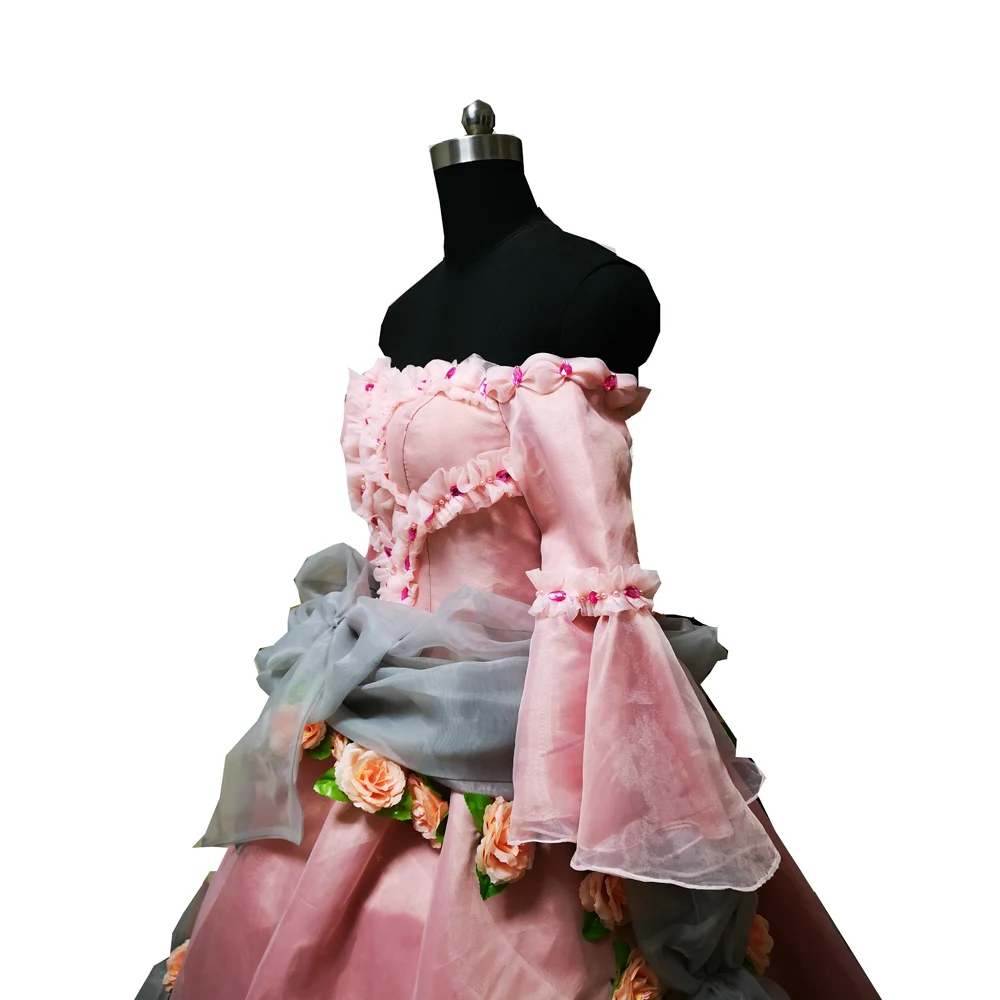 2020 New pink Vintage costumes 18th Duchess Retro medieval Renaissance Reenactment Theatre Civil war Victorian dress D-392 |