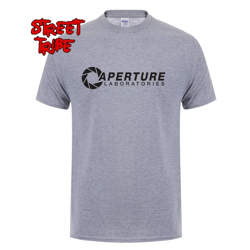 

New Aperture Laboratories T Shirt Summer Men Oversize O-Neck T-shirt Cotton Aperture Science Game Tee Shirt Man Clothing