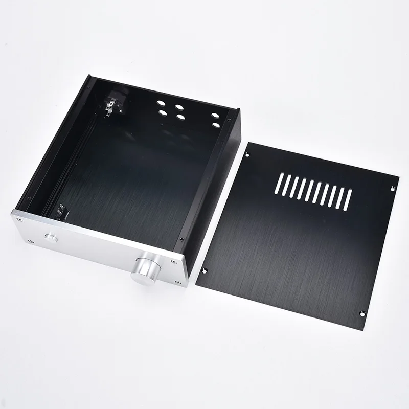 

KYYSLB 215*70*228 мм полностью алюминиевый усилитель шасси 2207 короткая серия DIY коробка оболочка предварительного усилителя усилитель корпус ЦАП ш...