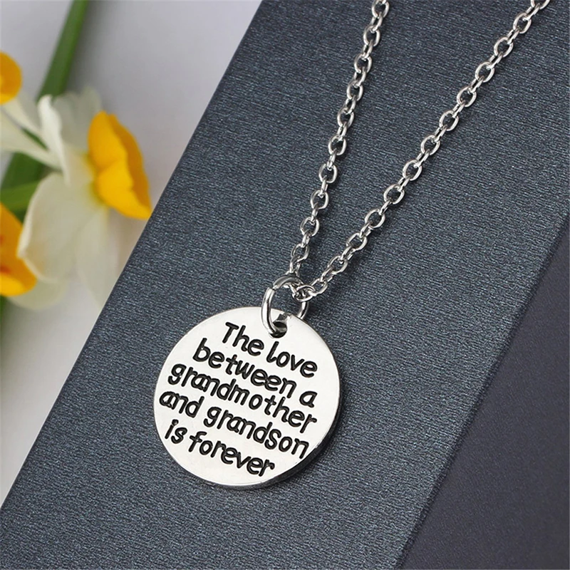 Круглое ожерелье с кулоном любовь между бабушкой и мамой сыном-это вечное сердце