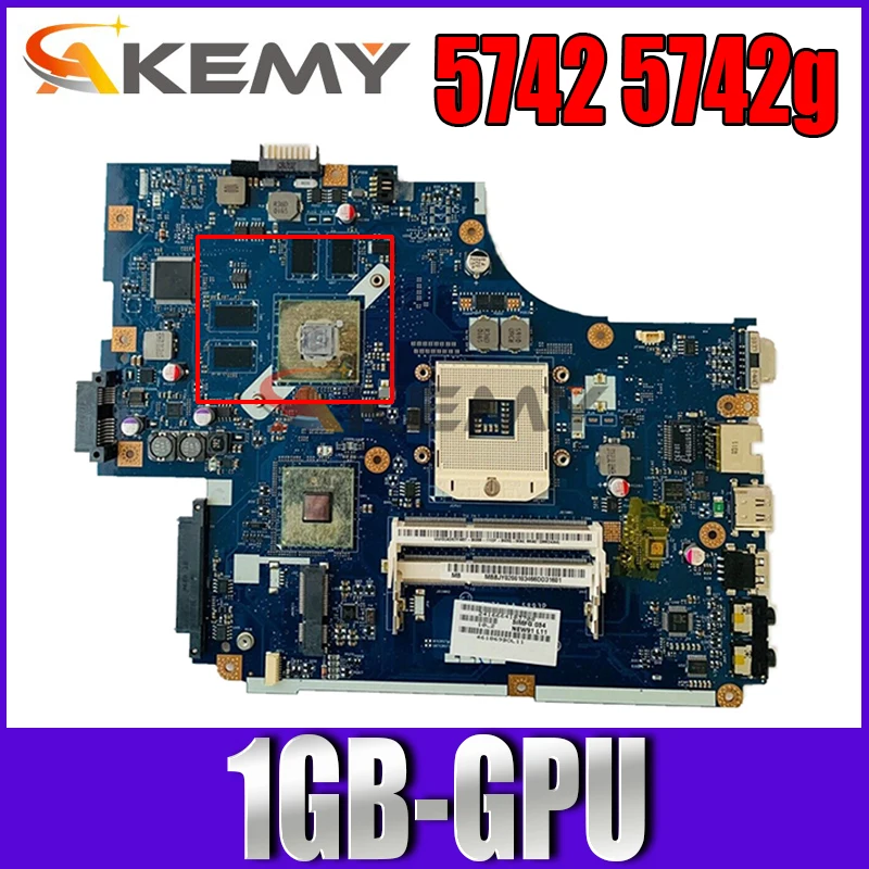 

Akemy For Acer aspire 5742 5742G Laptop Motherboard HM55 DDR3 1GB-GPU Free CPU NEW71 LA-5893P MBRDP02001 MBBRB02001