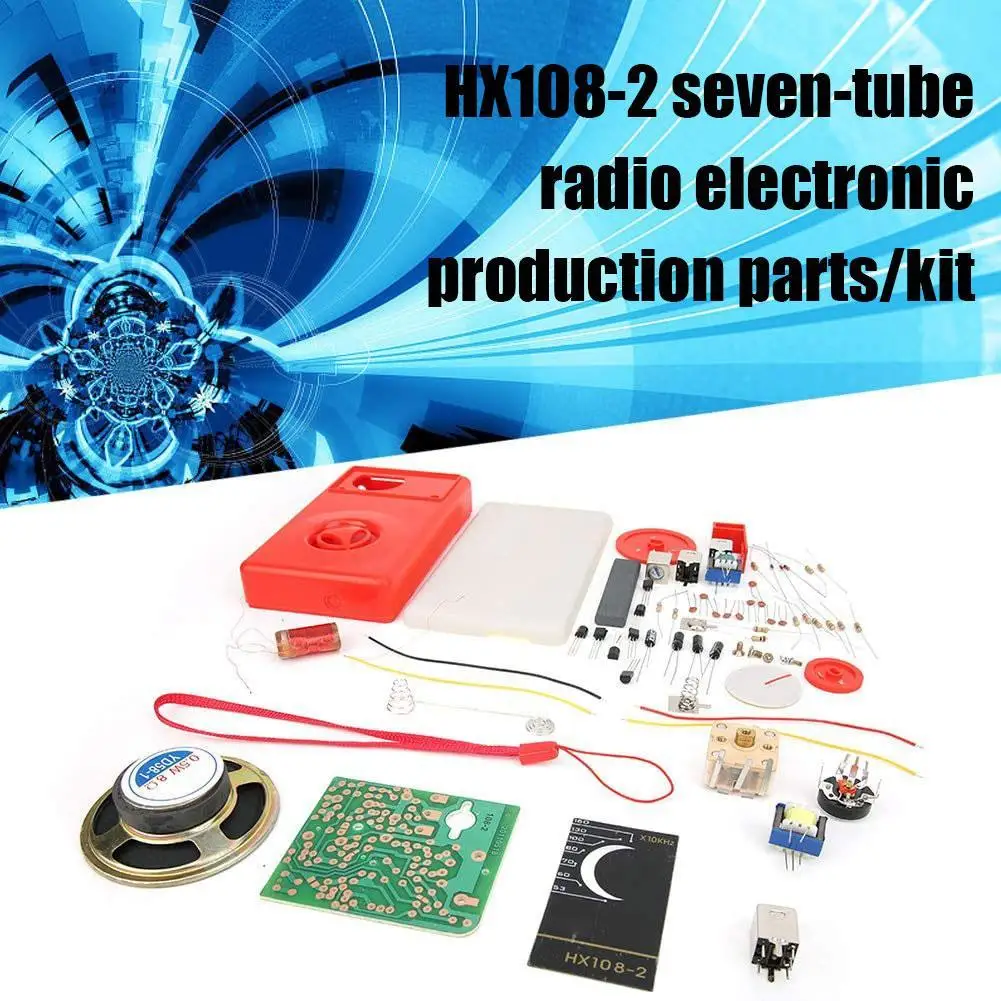 

Wireless Electronic DIY Kit Seven Tube AM Radio Kit HX108-2 Seven Tube Radio Electronic Production Parts/kit