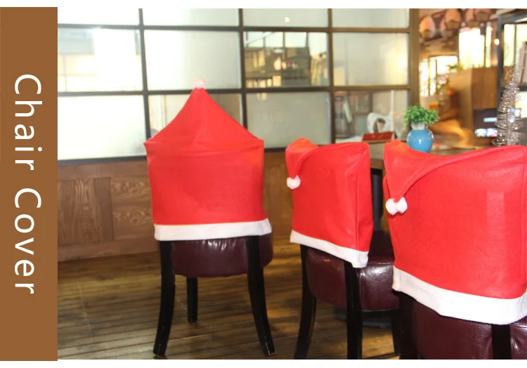 Рождественские украшения для чехол на стул для дома Navidad Kerst Adornos De Navidad Decoratie Navidad Decoraciones Para El Hogar