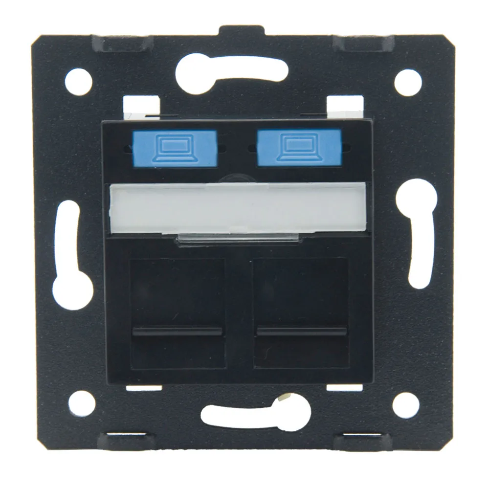 Настенная пластина CAT6A RJ45 для розеток европейского стандарта|Удлинители