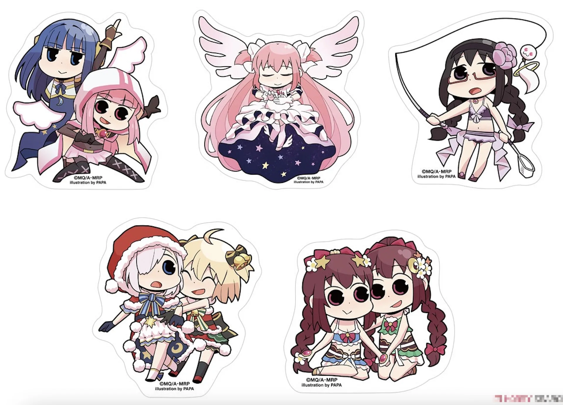 Anime Magia Record  Tamaki Iroha Nanami Yachiyo Akino Kaede Cosplay PVC Figure Pendant Keychain Keyring Figure Kids Toy 585