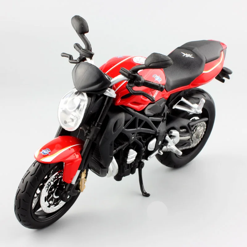 Детские 1:12 в масштабе MV Agusta F4 Brutale 1090 RR R Diecasts& Toy Vehicles модель мотоцикла Коллекционная для миниатюрных