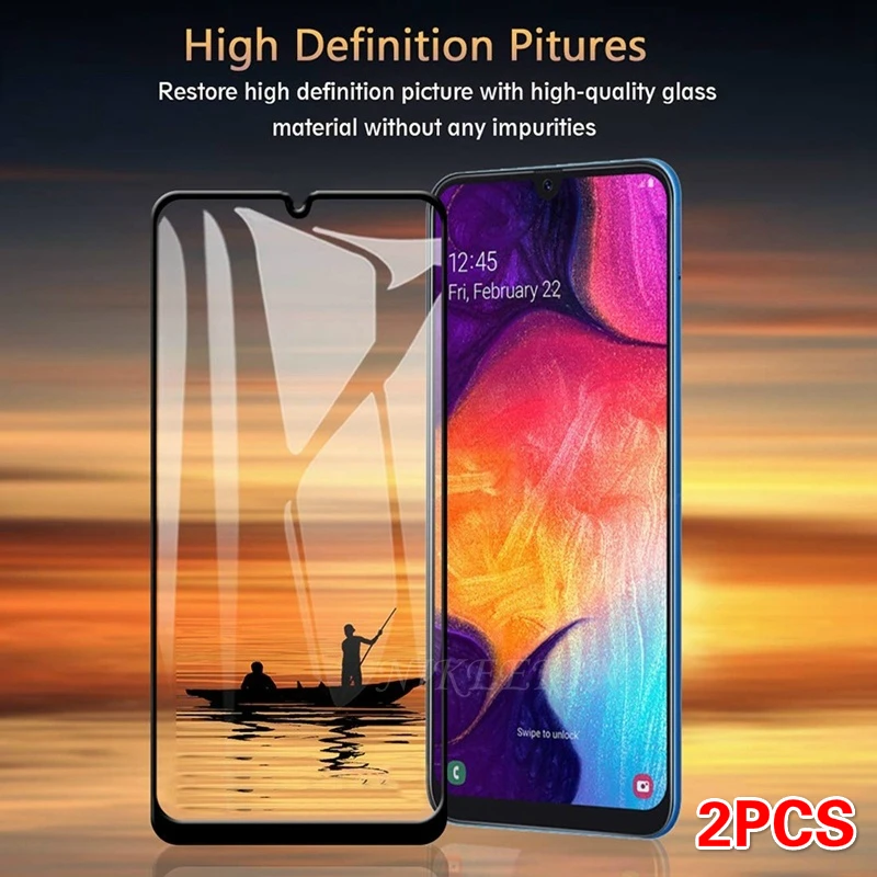 2 шт. полное покрытие закаленное стекло для Samsung S10 Lite M40 M30S M20 S10e Защитное Galaxy A51 A71 A01