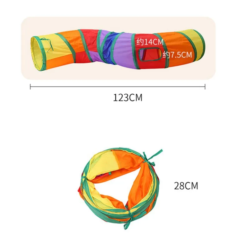 Складная Радуга бурения канал 2 отверстия смешного котенка Животные игровой