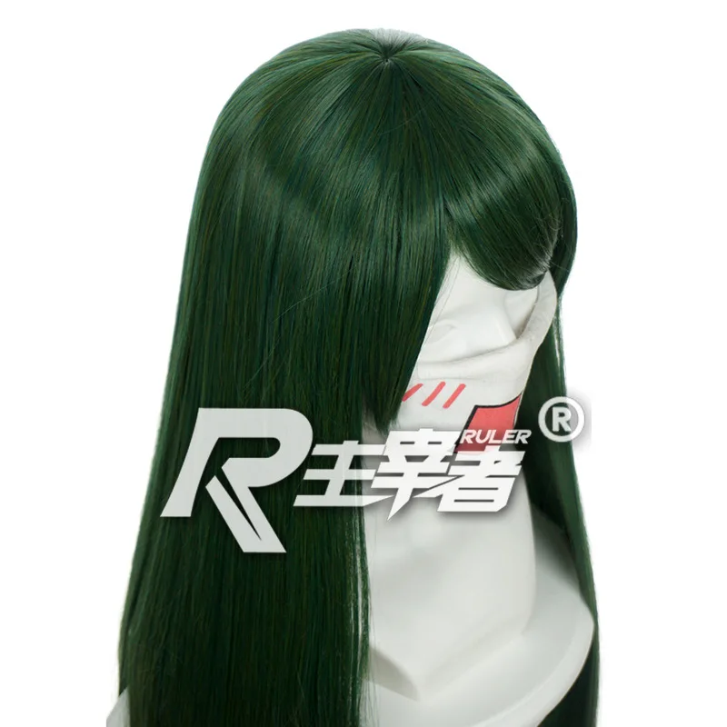 Anime Sailor Moon Meiou Setsuna Cosplay Green Synthetic Heat Resistant Wig Halloween Party Hair +free Cap | Тематическая одежда и