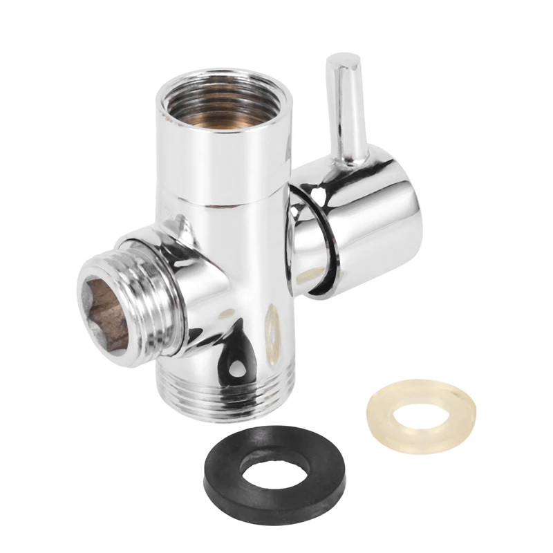 

HOT SALE SOLID Diverter 3-Way Diverter Valve All 1/2 Inch IPS Shower System Spare Part, Copper Chrome Plating