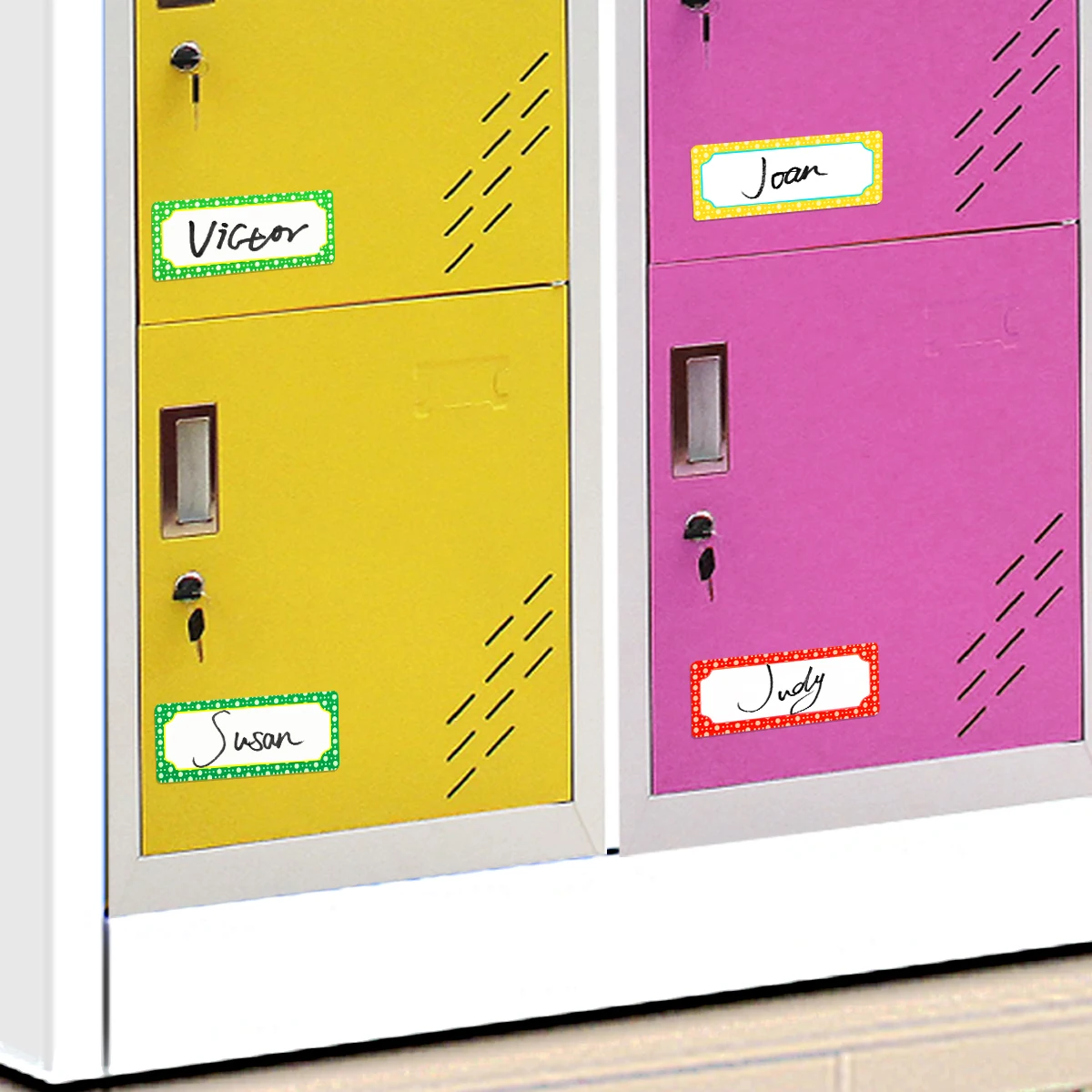 10 colors, a total of 50 with 1 pen(pen cap color random) 8*3cm rewritable message board magnetic refrigerator stickers