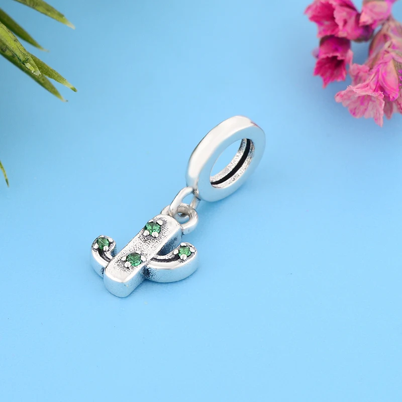 Подвеска кактус из серебра 2020 пробы для браслета|Бусины| |