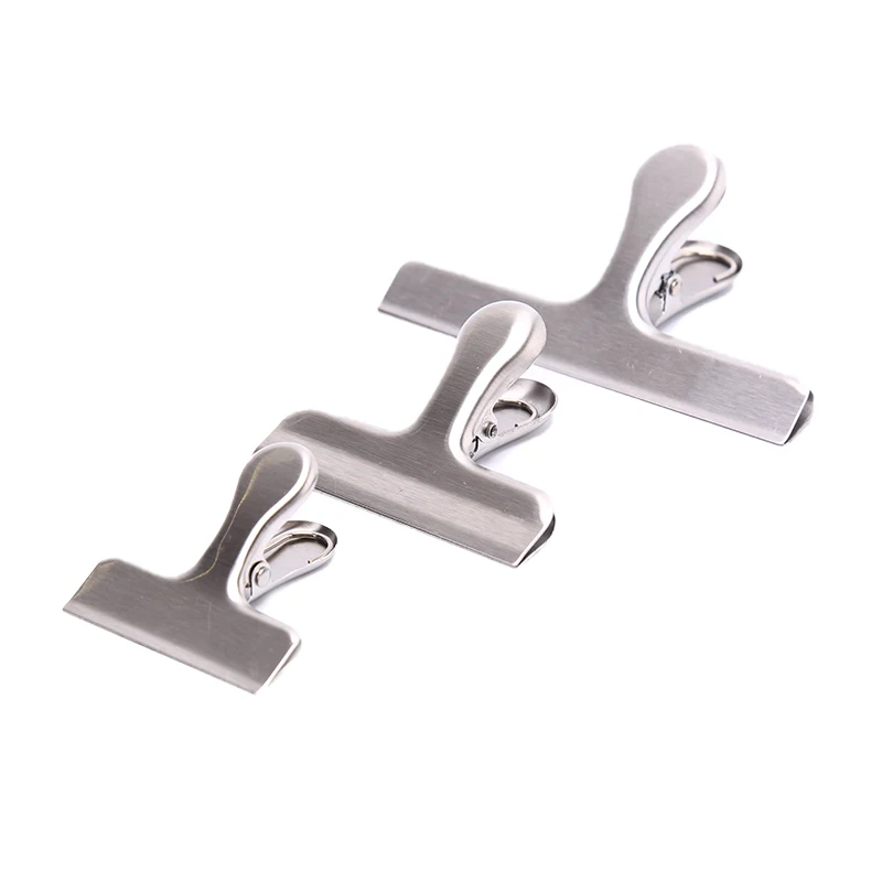 

Food Storage Stainless Steel Chip Bag Clip 2 / 3 / 4 Inch Wide Stainless Steel Material Durable Tight Bite