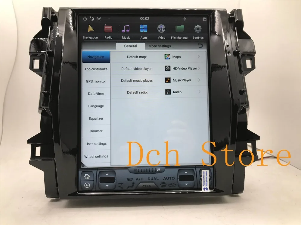 12,1 дюймов вертикальный tesla стиль Android 8,1 автомобильный dvd-плеер gps для Toyota Fortuner для авто AC px6 carplay