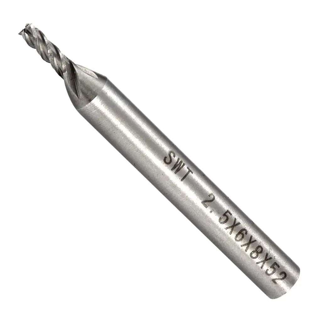 Концевая фреза из быстрорежущей стали с 4 канавками 1 5-6 мм 10 шт./компл. |