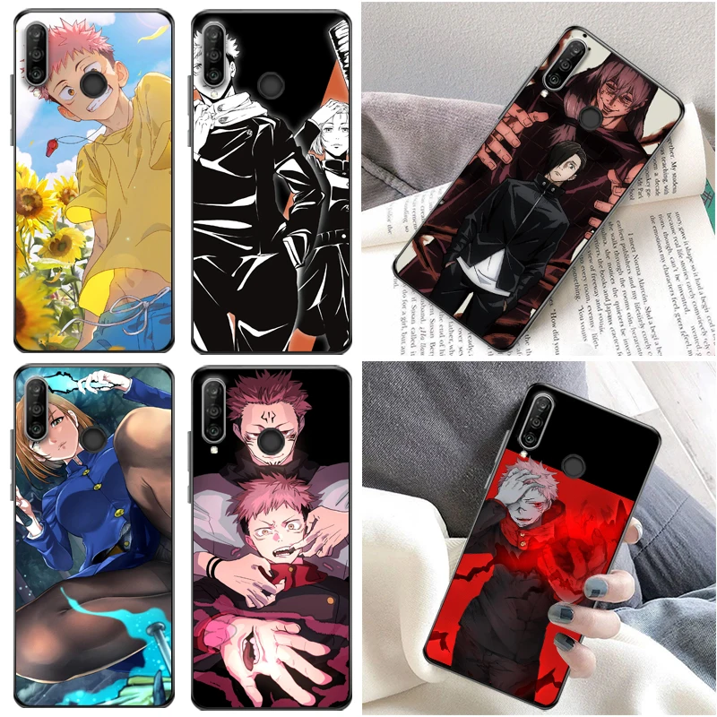 

Jujutsu Kaisen Fushiguro Megumi Yuji Itadori Sukuna Satoru Gojo Phone Case For Huawei P30 Pro Lite Soft TPU Coque Carcasa Funda