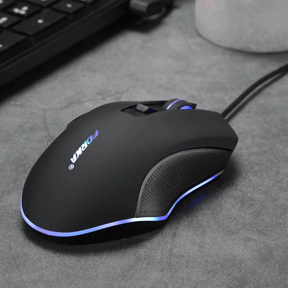 

Проводная игровая мышь с подсветкой, 6 клавиш, 3200DPI, LED, USB