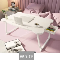 multi functional folding laptop stand holder study table desk wooden foldable computer desk for bed sofa tea serving table stand