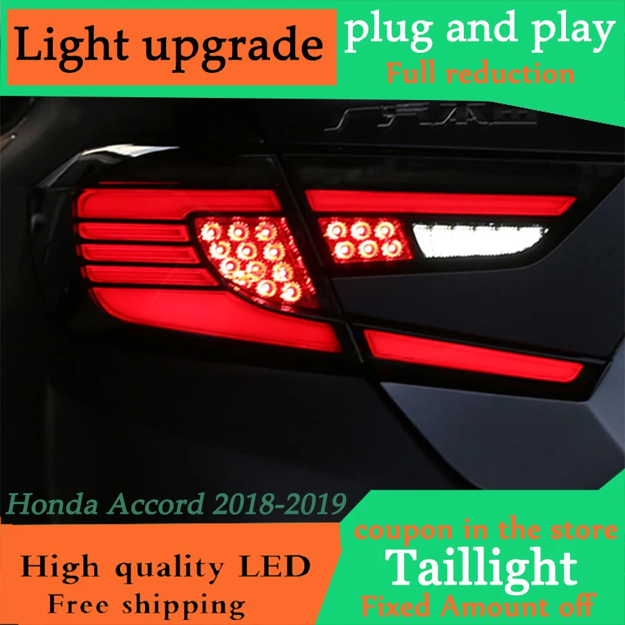 DY_L стайлинга автомобилей Хвост лампа чехол для Honda Accord 2018 2019 задние фонари зад
