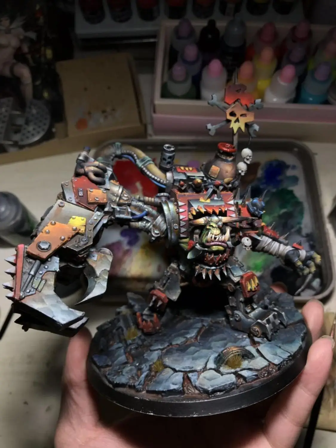 Игры 40K Orc главный Gorgutz настольные игры Высокая точность смолы для рассвета