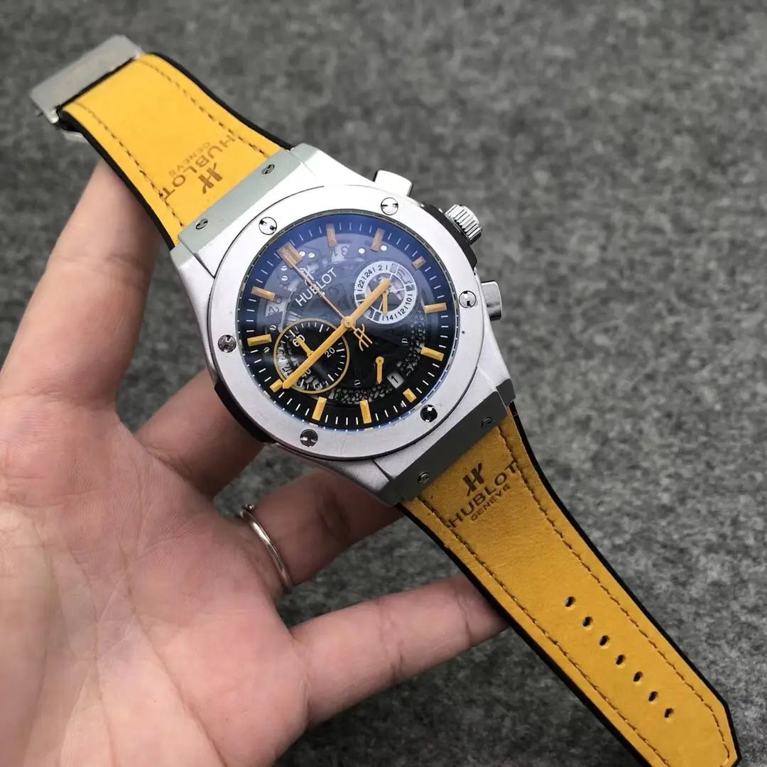 

luxury watch mens watch HB quartz movement stainless steel watch all functional small dial work stopwatch watches for men
