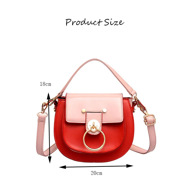 Женская сумка через плечо модная седельная сумки с ручками для девочек высокое