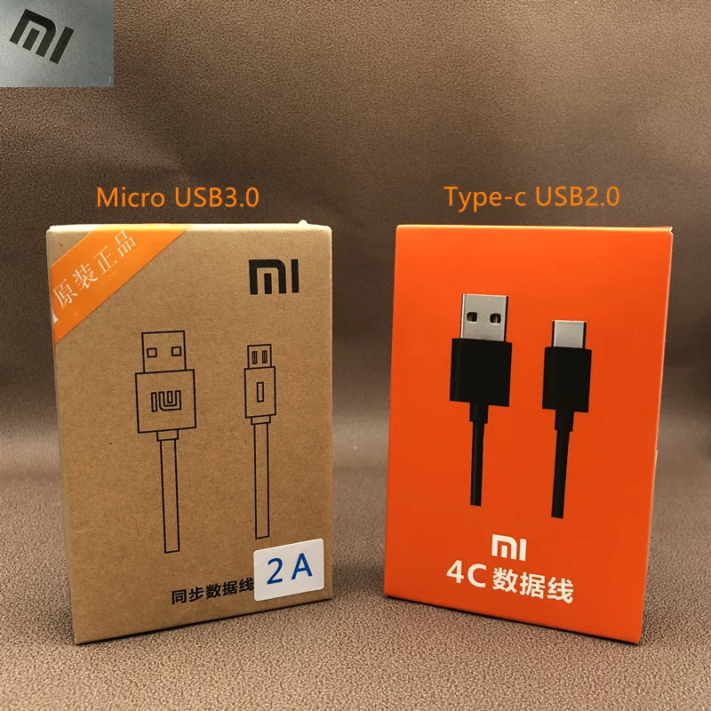 Оригинальный XIAOMI Micro USB/Type C 2A кабель для быстрой зарядки 120 см MI F1 A1 A2 6 8 9 SE Redmi K20 Pro