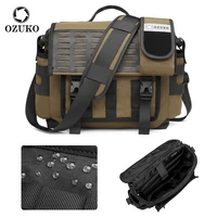 ozuko men chest bag large capacity shoulder bag messenger bag male waterproof travel handbag crossbody bag outdoor suit storage