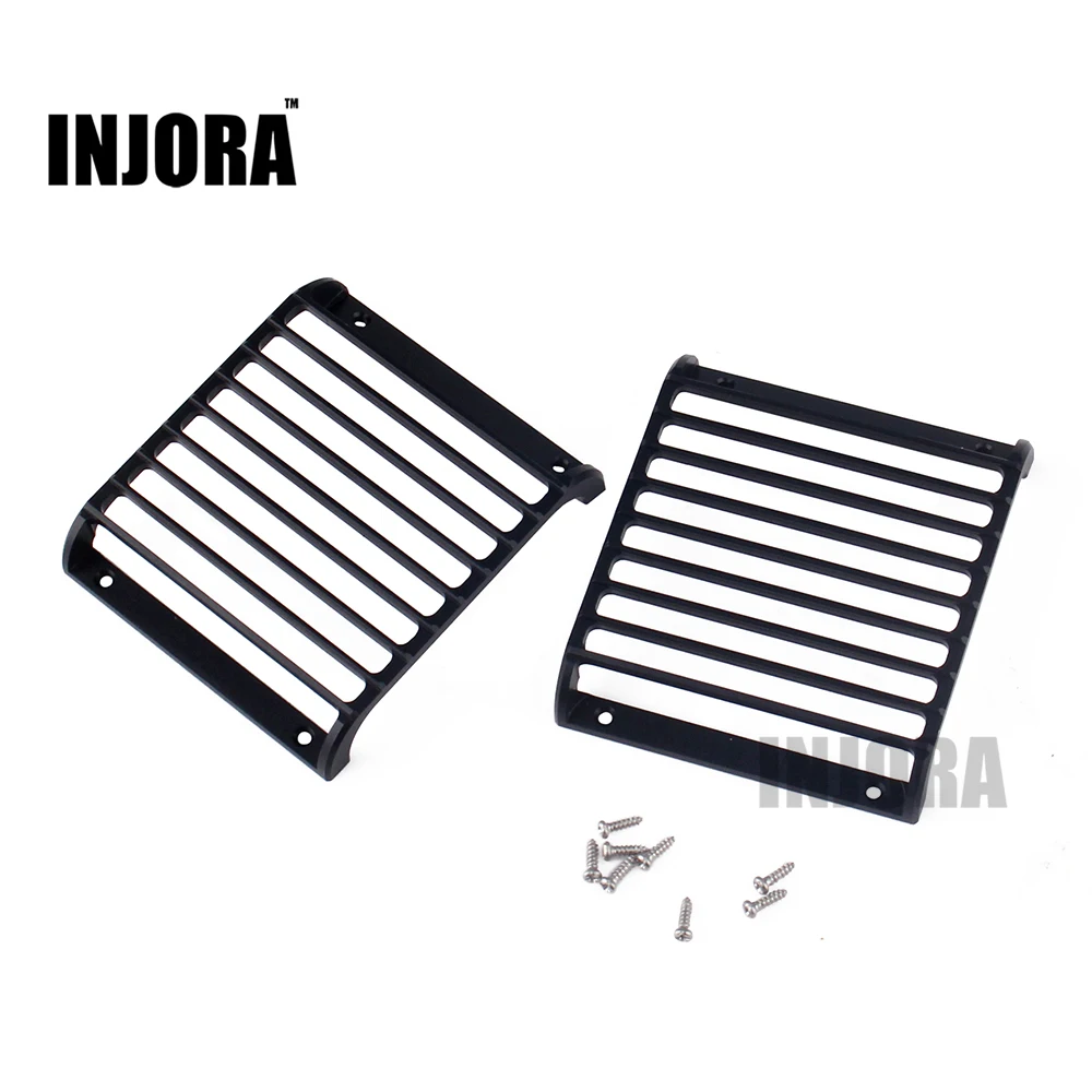 2 шт. металлический черный светодиодный светильник решетка фары Крышка для 1/10 RC