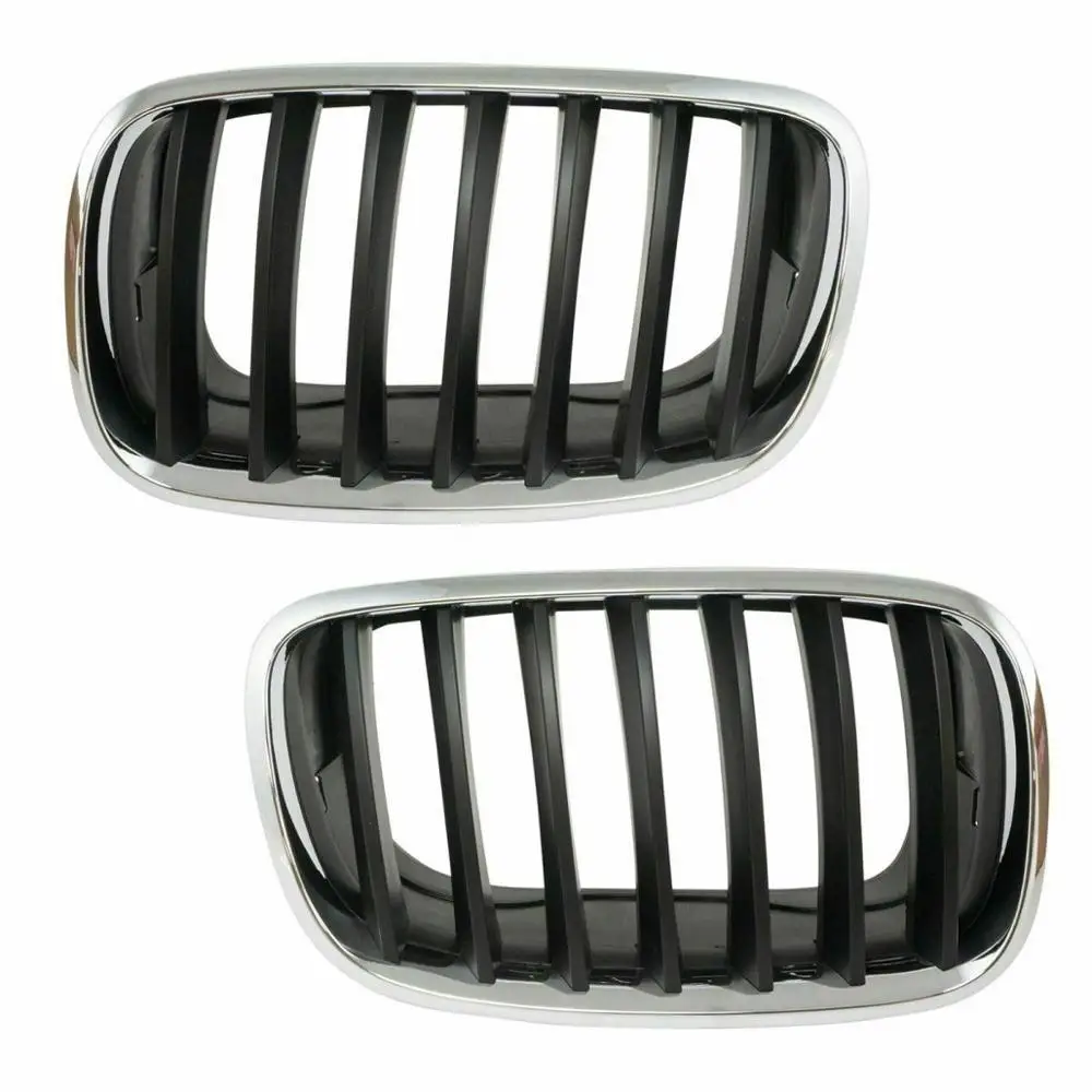 

Auto Front Chrome Grille Radiator Grill for BMW X5 E70 2006 2007 2008 2009 2010 2011 2012 2013 51137157687 51137157688