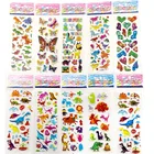 10 листов различных 3D милых наклеек s Toys стикер на стену забавная игрушка для детей на скрапбукинге телефон ноутбук подарки динозавр бабочка