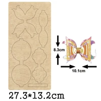 3d bow knot headband cutting mold wood dies 4 layers bow for diy headwear crafts fit common die cutting machines on the market